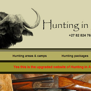 Hunting in South Africa Website by Citizen Design